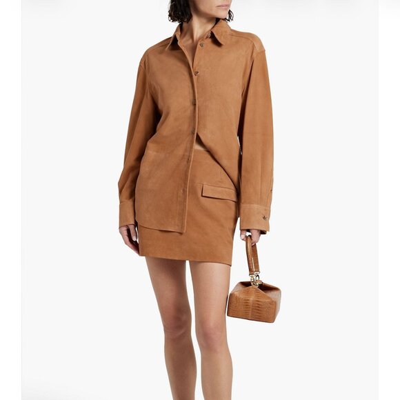 Loulou Ora Suede Shirt - Picture 1 of 6